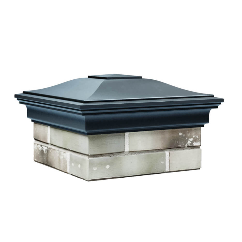 Колпак Zking Монблан Серый на столб 1.5х1.5 еврокирпича 0.7НФ (355х355мм) в Симферополе фото