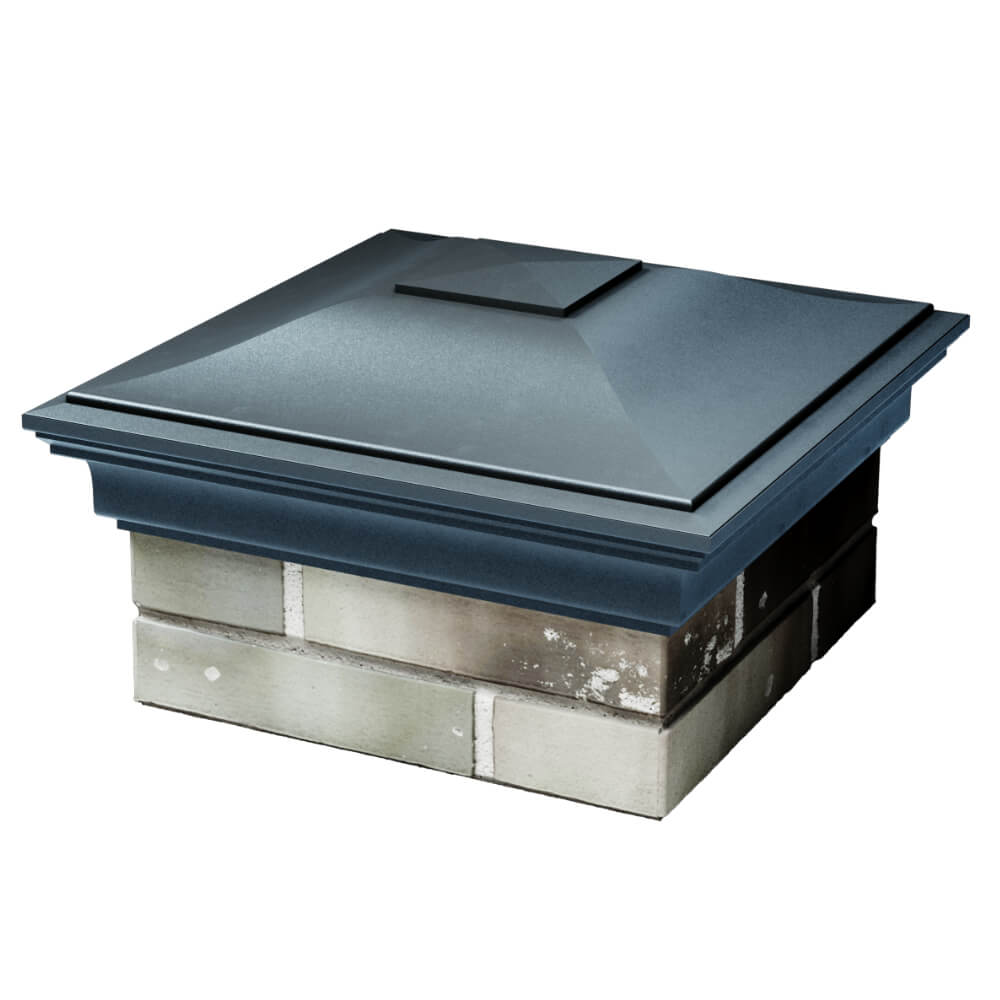 Колпак Zking Монблан Серый на столб 1.5х1.5 кирпича (385х385мм) в Симферополе фото