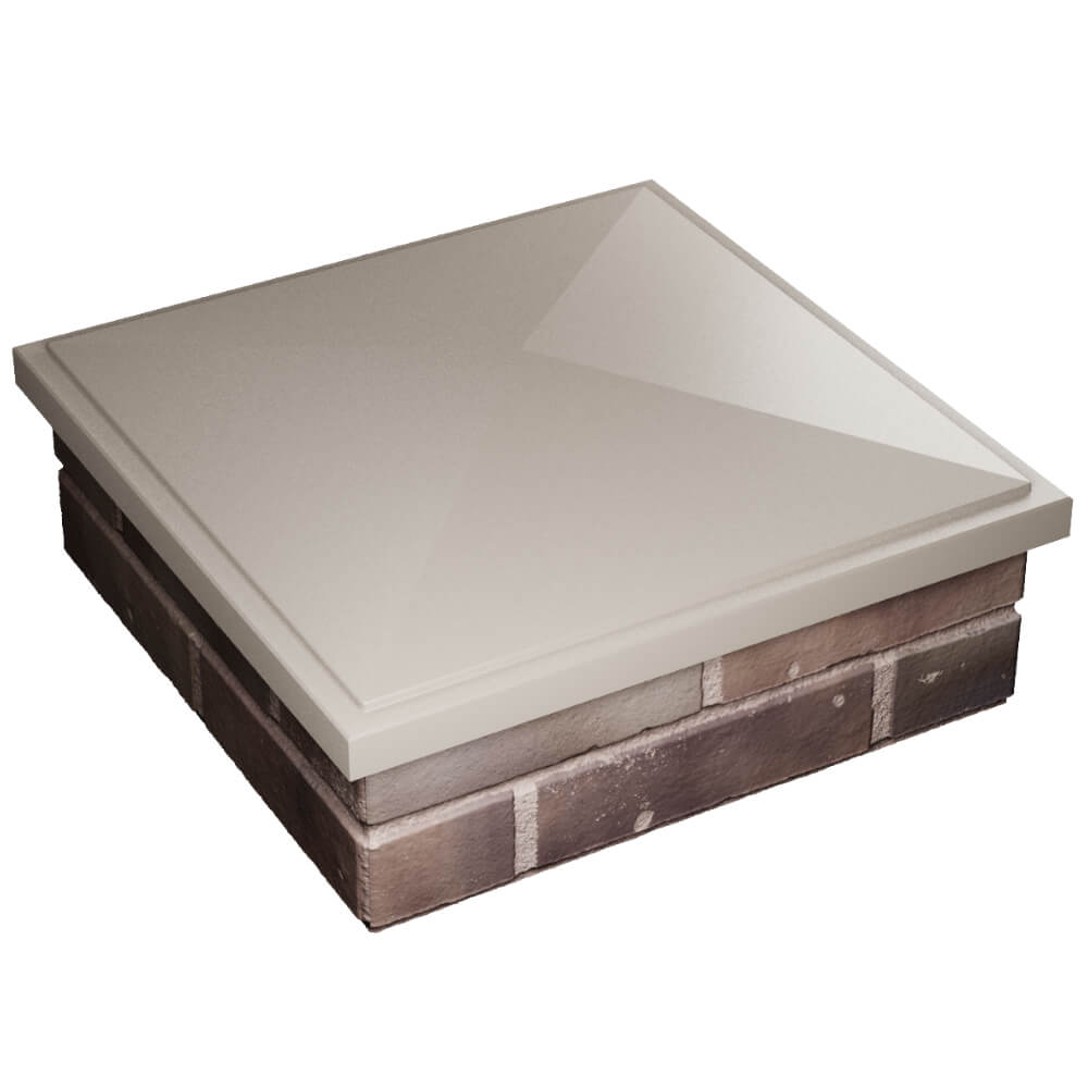 Колпак Zking БонаМоно Бежевый на столб 2х2 кирпича (515х515, 530х530мм) в Симферополе фото