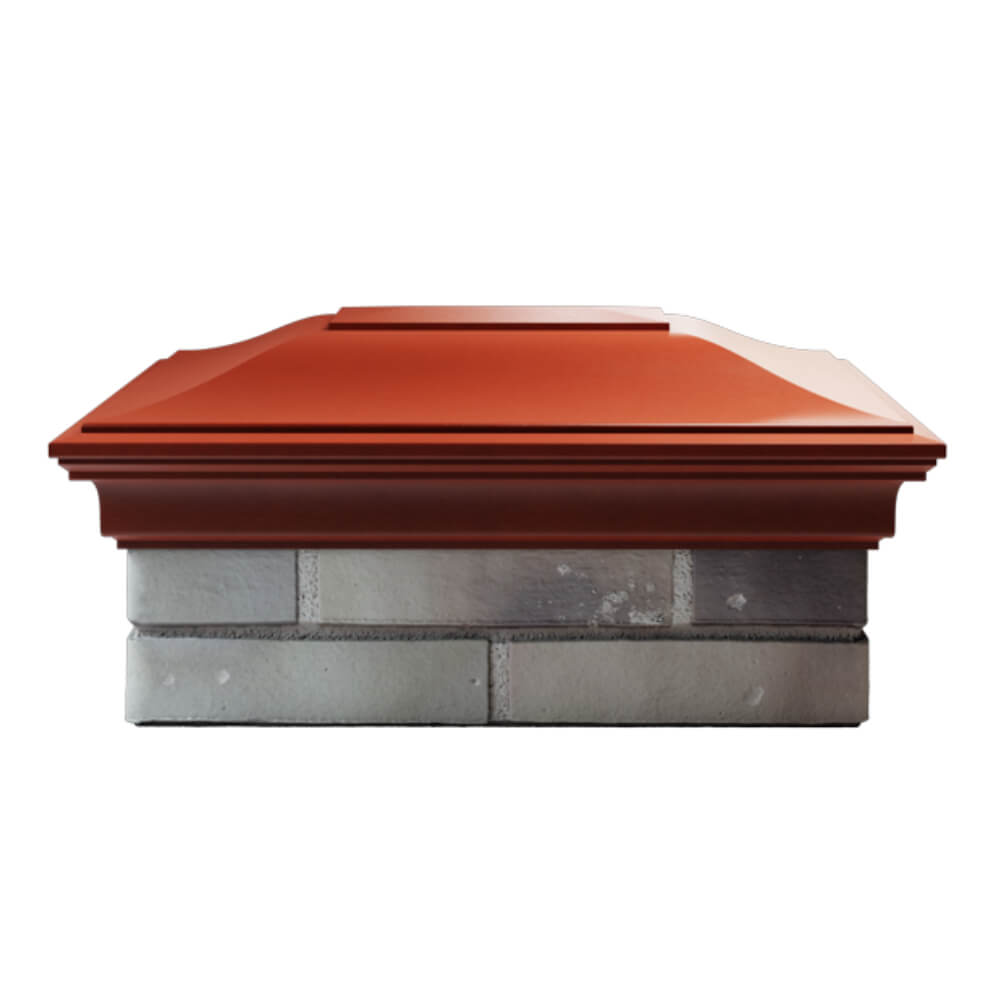 Колпак Zking Монблан Красный на столб 2х1.5 кирпича (515х385мм) в Симферополе фото
