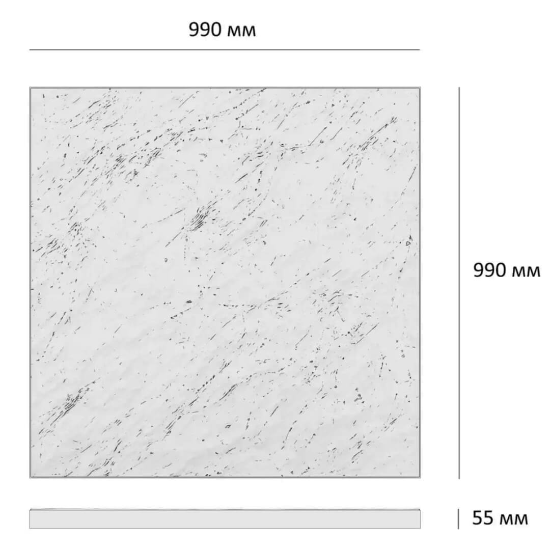 Шаговая плита STONE Светлая Галька 990х990х55мм в Симферополе фото