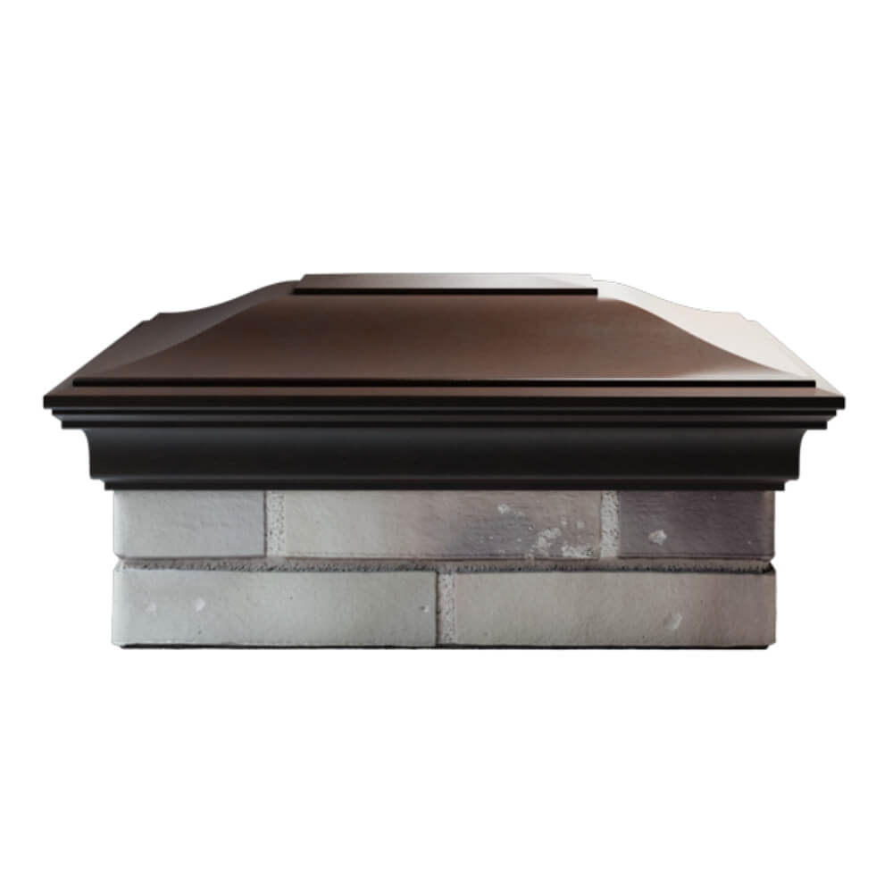 Колпак Zking Монблан Коричневый на столб 2х1.5 кирпича (515х385мм) в Симферополе фото