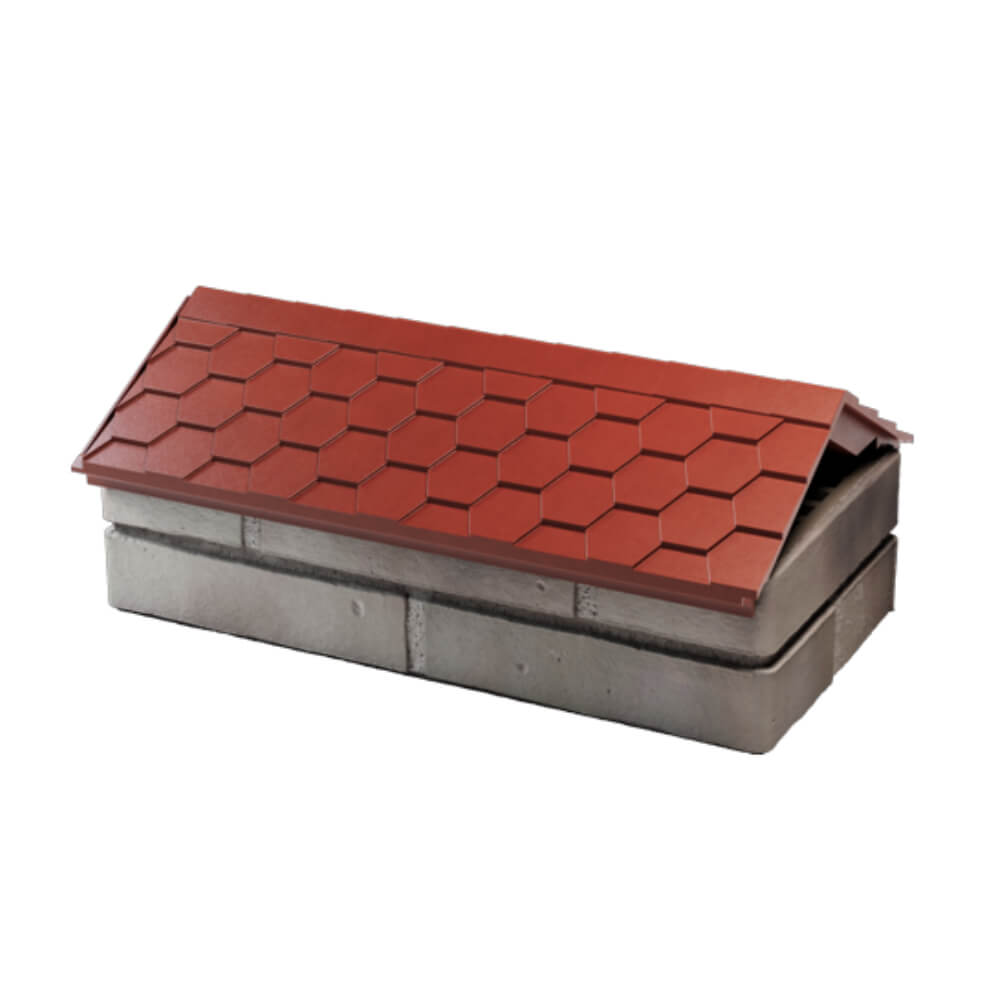 Парапет Zking Эверест Красный с посадкой на 1 кирпич (200/225/255мм) в Симферополе фото