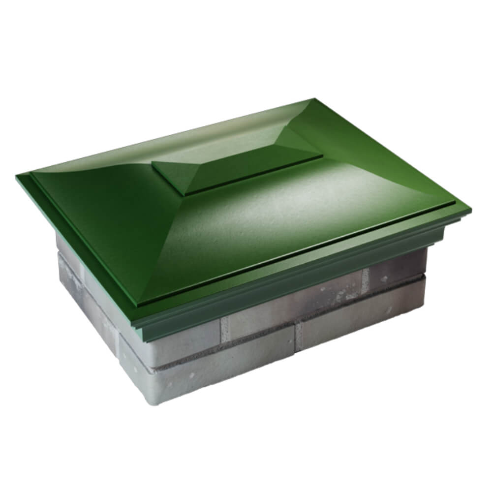 Колпак Zking Монблан Зеленый на столб 2х1.5 кирпича (515х385мм) Симферополь фото