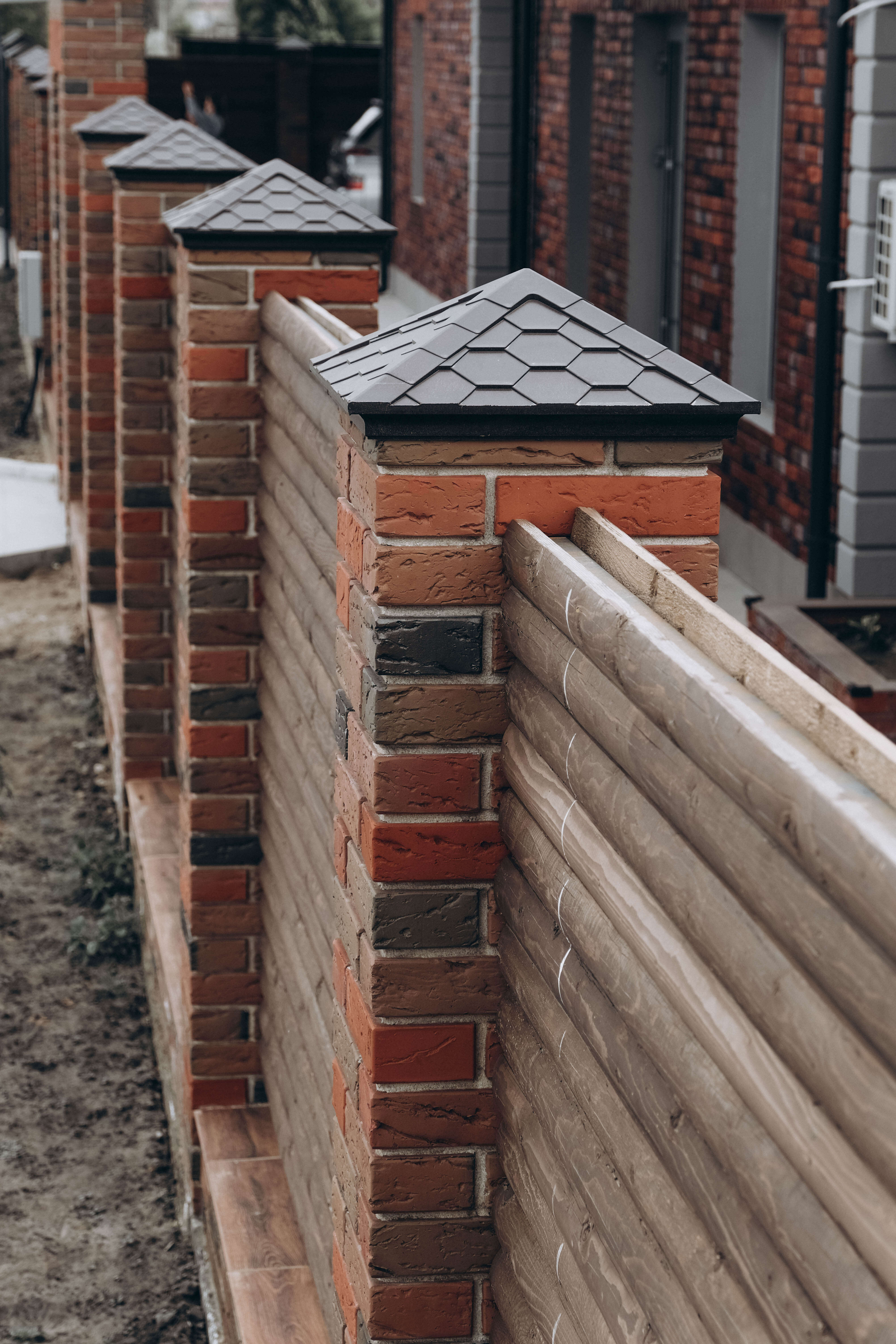 Колпак Zking Эверест Коричневый на столб 1.5х1.5 кирпича (390х390мм) в Симферополе фото