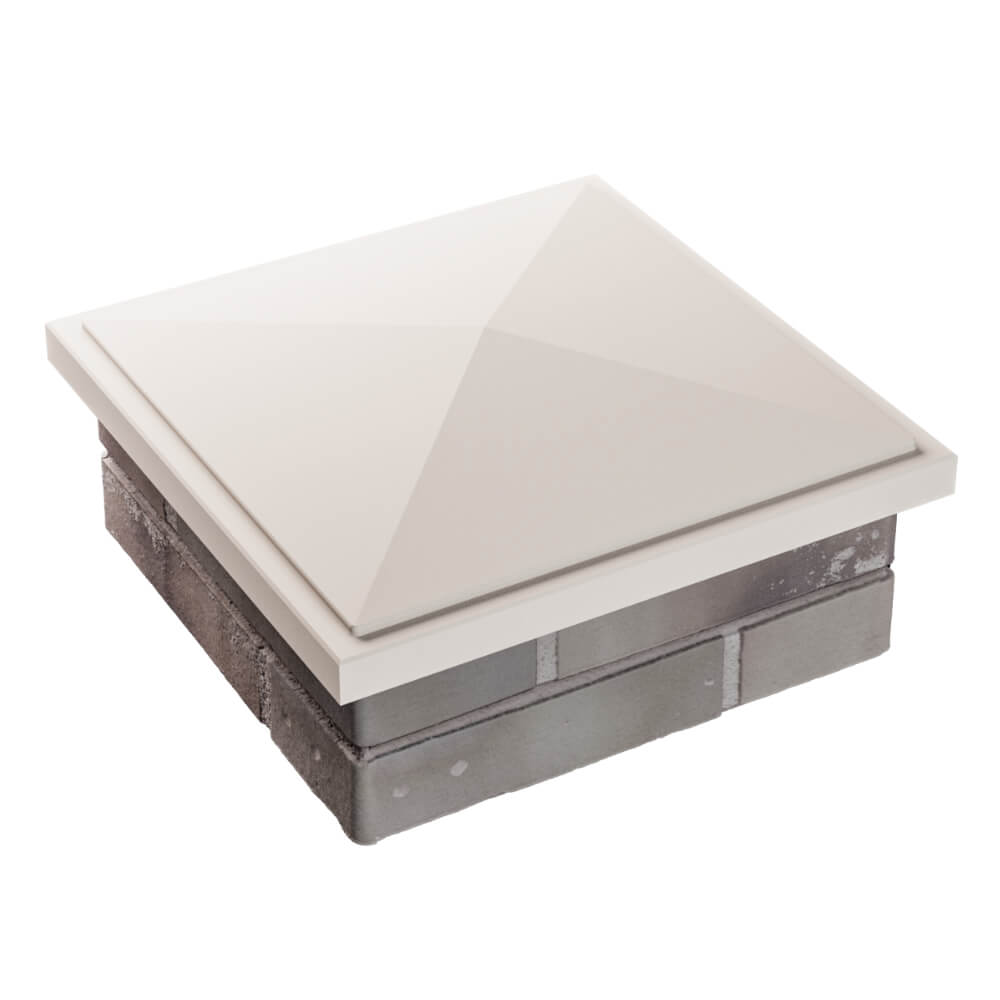 Колпак Zking БонаМоно Бежевый на столб 1.5х1.5 кирпича (385х385, 400х400мм) в Симферополе фото