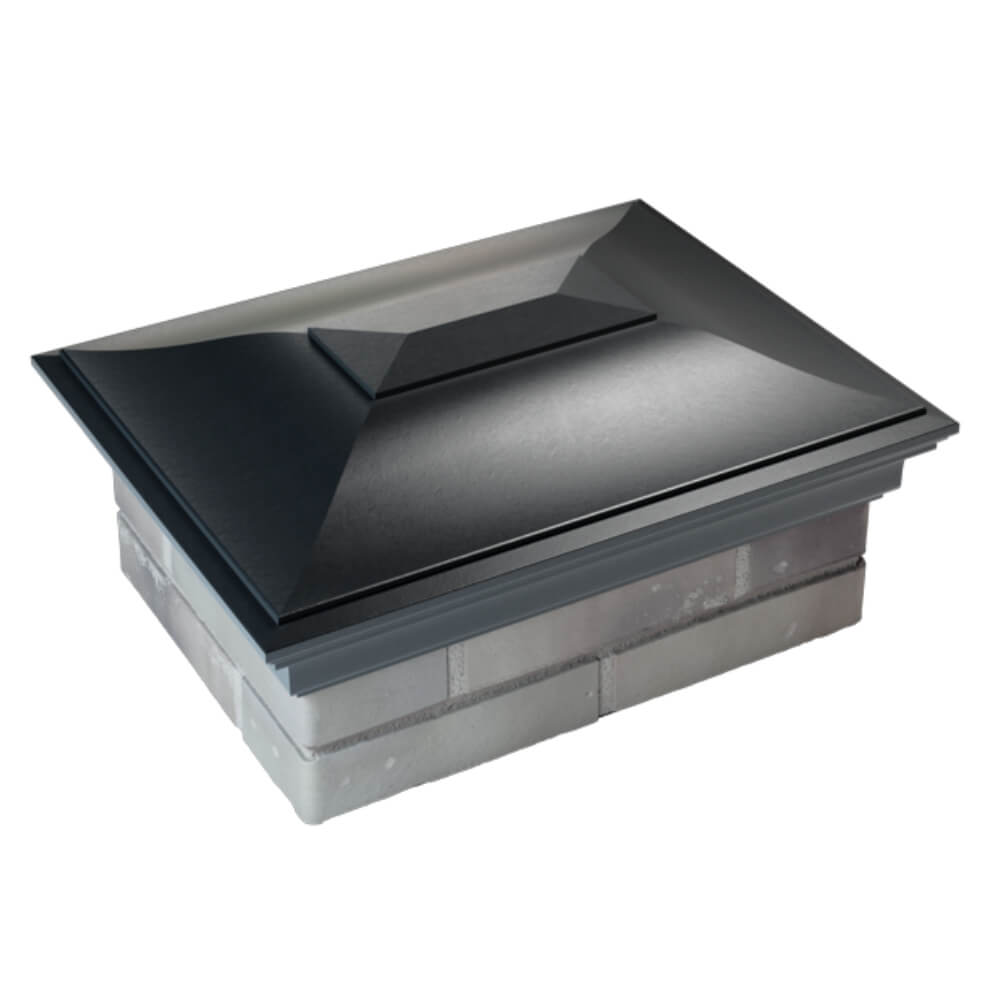 Колпак Zking Монблан Черный на столб 2х1.5 кирпича (515х385мм) Симферополь фото