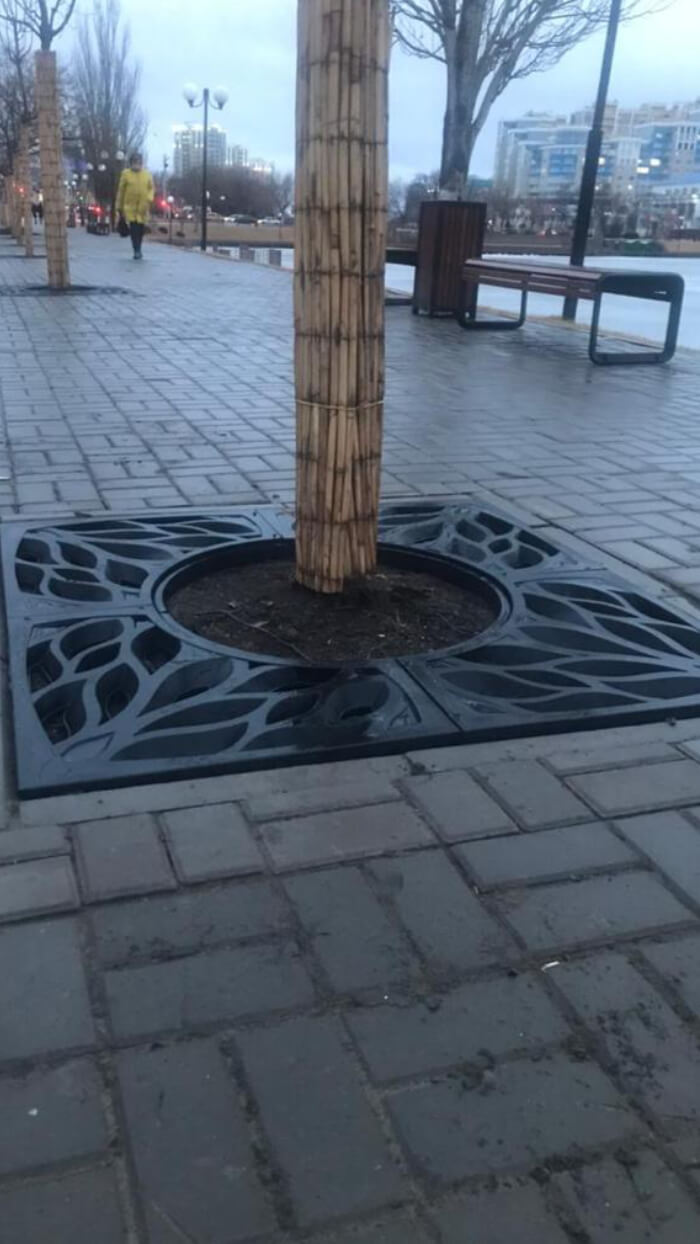 Приствольная решетка для дерева ZKING CRUST 1.2х1.2м Черная в Симферополе фото