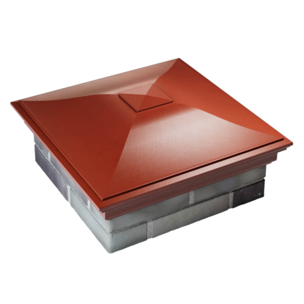 Колпак Zking Монблан Красный на столб 2х2 кирпича (515х515мм) Симферополь фото