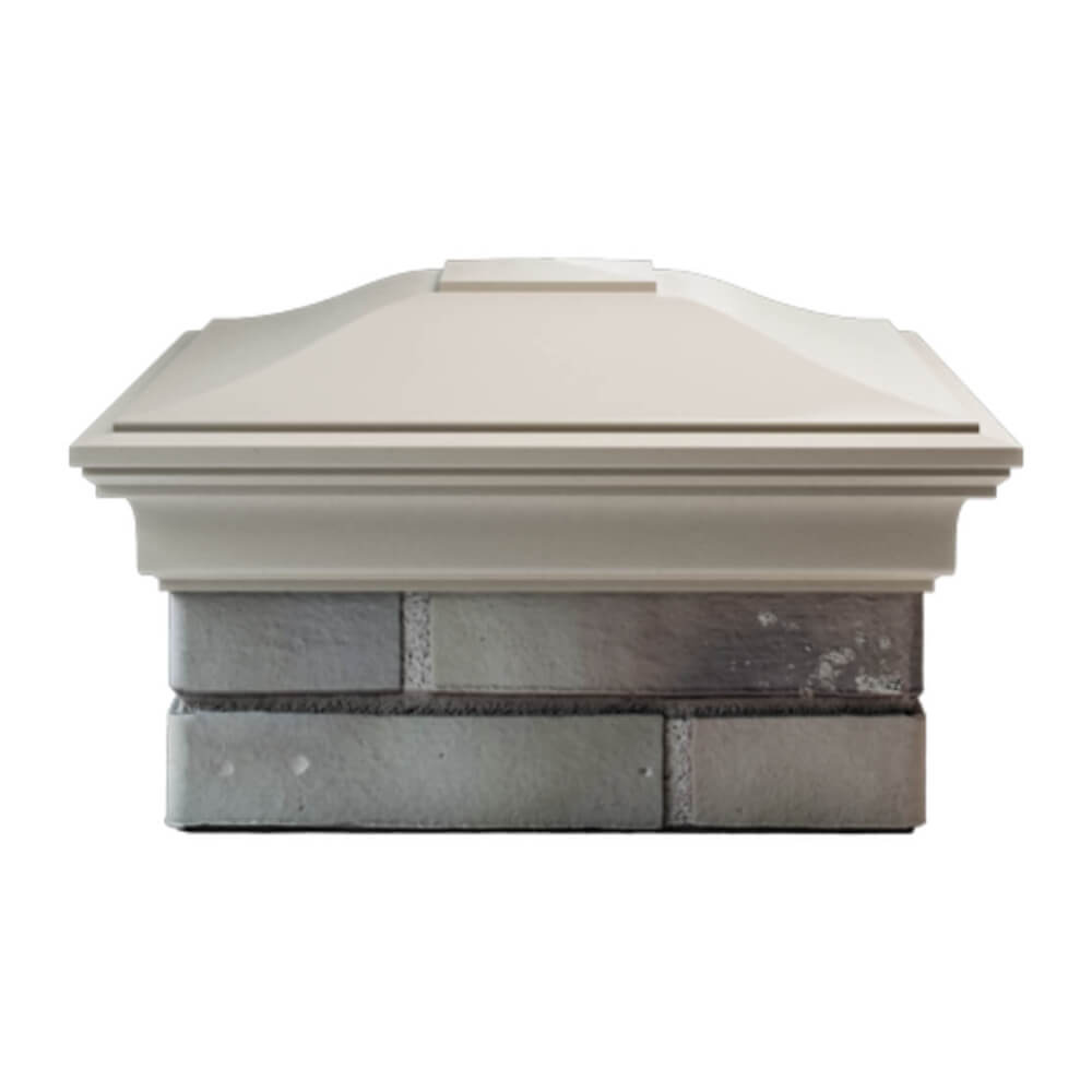 Колпак Zking Монблан Бежевый на столб 1.5х1.5 еврокирпича 0.7НФ (355х355мм) Симферополь фото