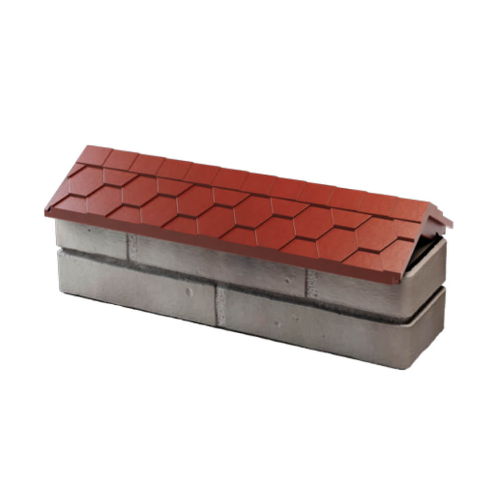 Парапет Zking Эверест Красный с посадкой на 0.5 кирпича (130мм) в Симферополе фото