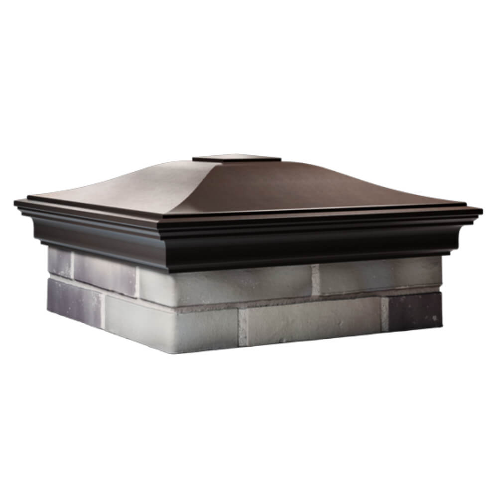 Колпак Zking Монблан Коричневый на столб 2х2 кирпича (515х515мм) в Симферополе фото