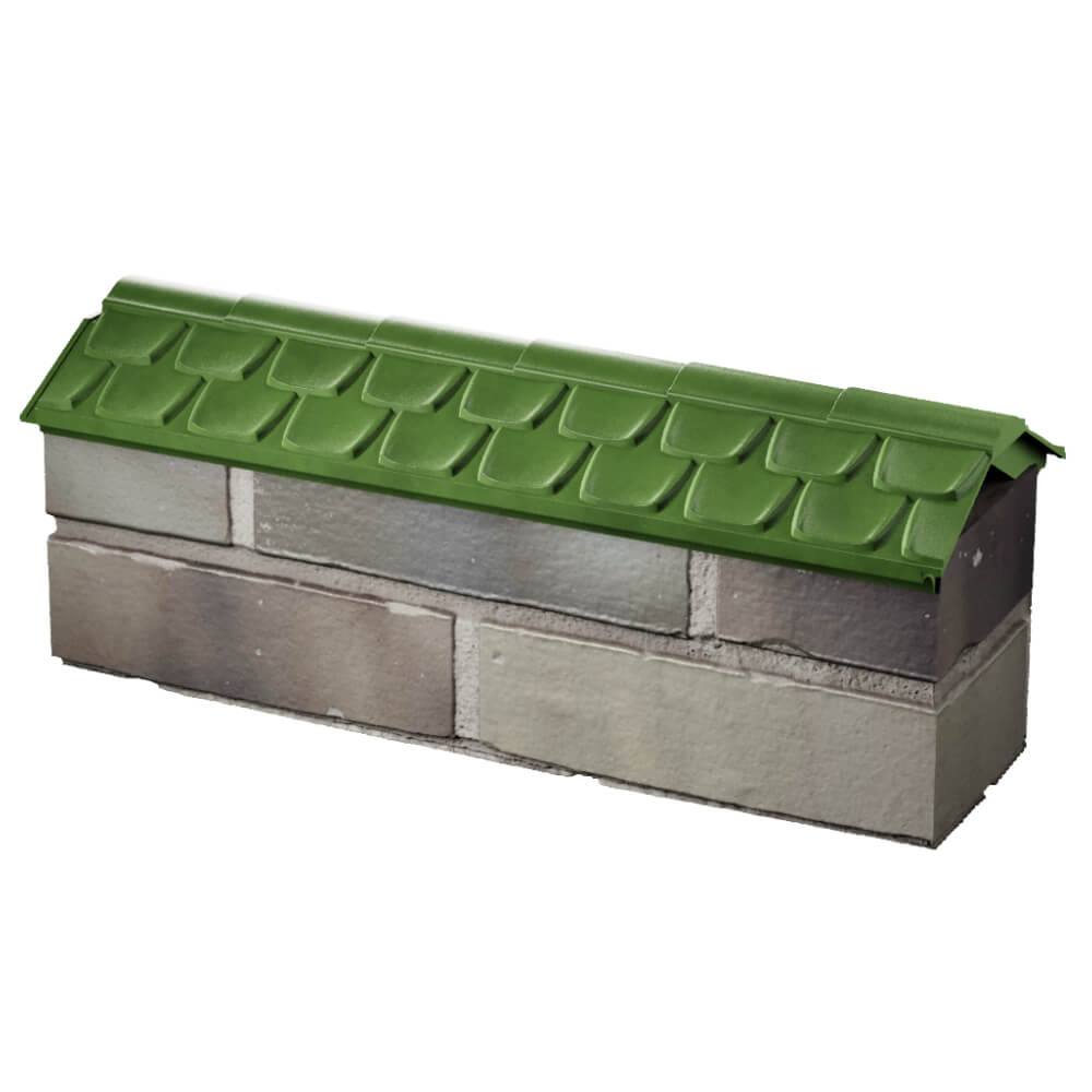 Парапет Zking Эльбрус Зеленый с посадкой на 0.5 кирпича (130мм) в Симферополе фото