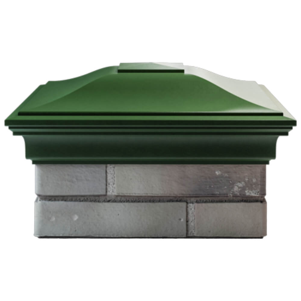 Колпак Zking Монблан Зеленый на столб 1.5х1.5 кирпича (385х385мм) Симферополь фото