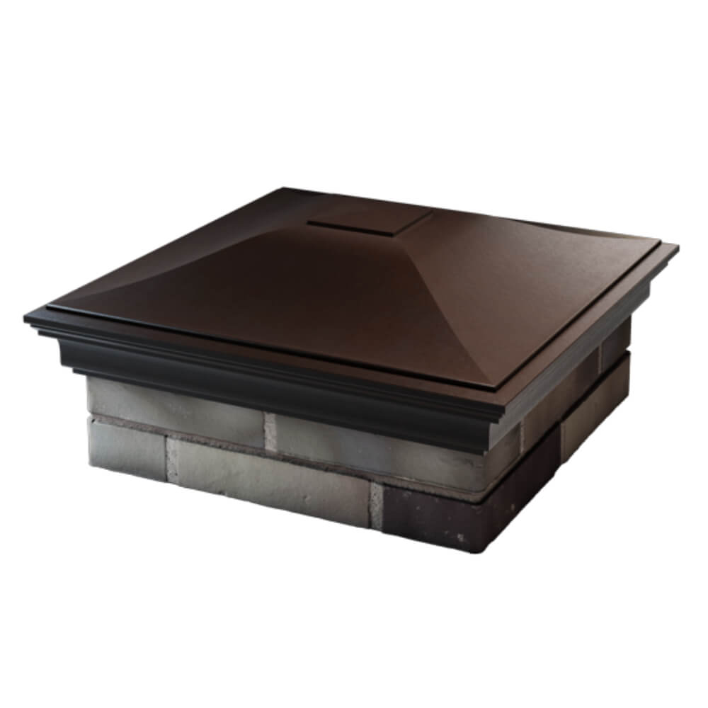 Колпак Zking Монблан Коричневый на столб 2х2 кирпича (515х515мм) в Симферополе фото