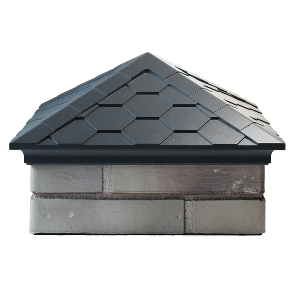 Колпак Zking Эверест Серый на столб 1.5х1.5 кирпича (390х390мм) Симферополь фото