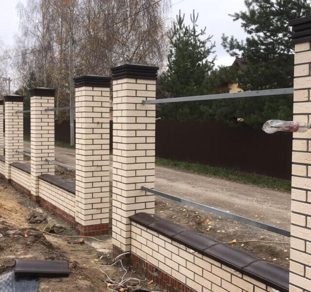 Колпак Zking Бона ХайТек Коричневый на столб 1.5х1.5 кирпича (385х385мм) в Симферополе фото