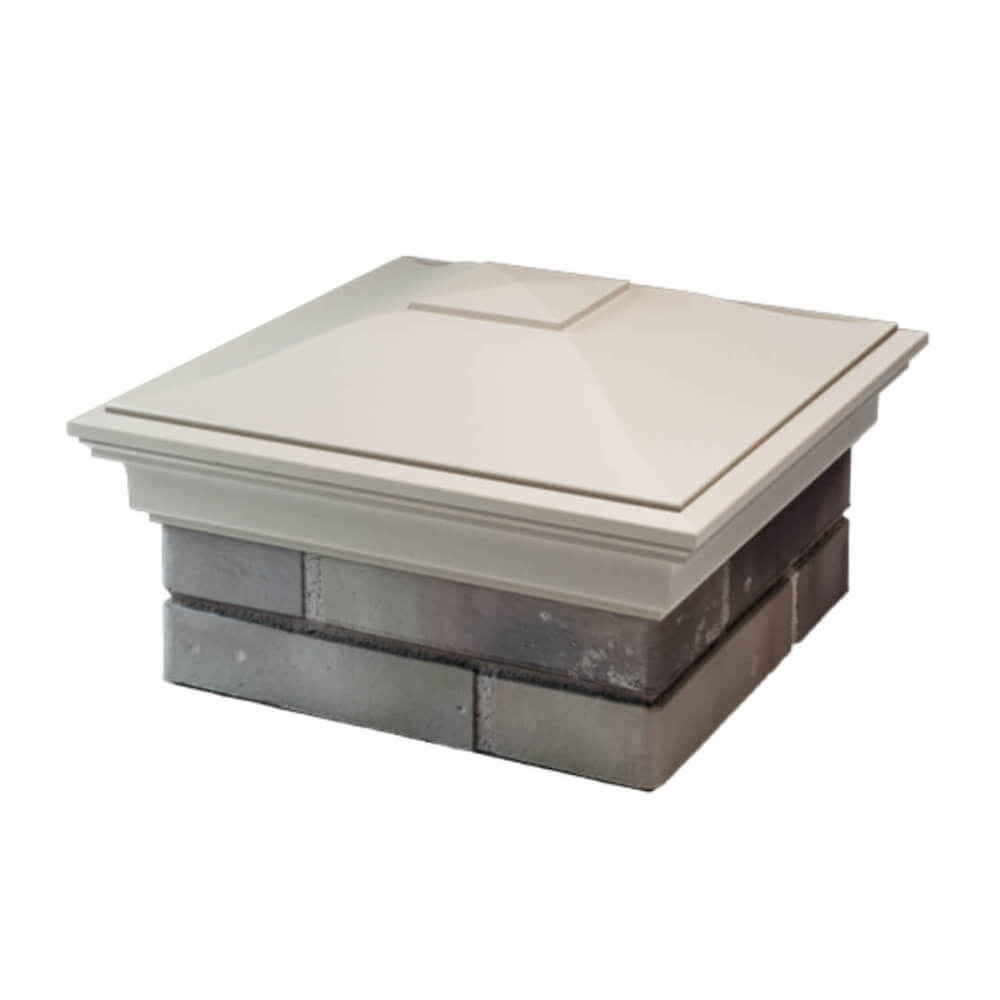 Колпак Zking Монблан Бежевый на столб 1.5х1.5 еврокирпича 0.7НФ (355х355мм) в Симферополе фото