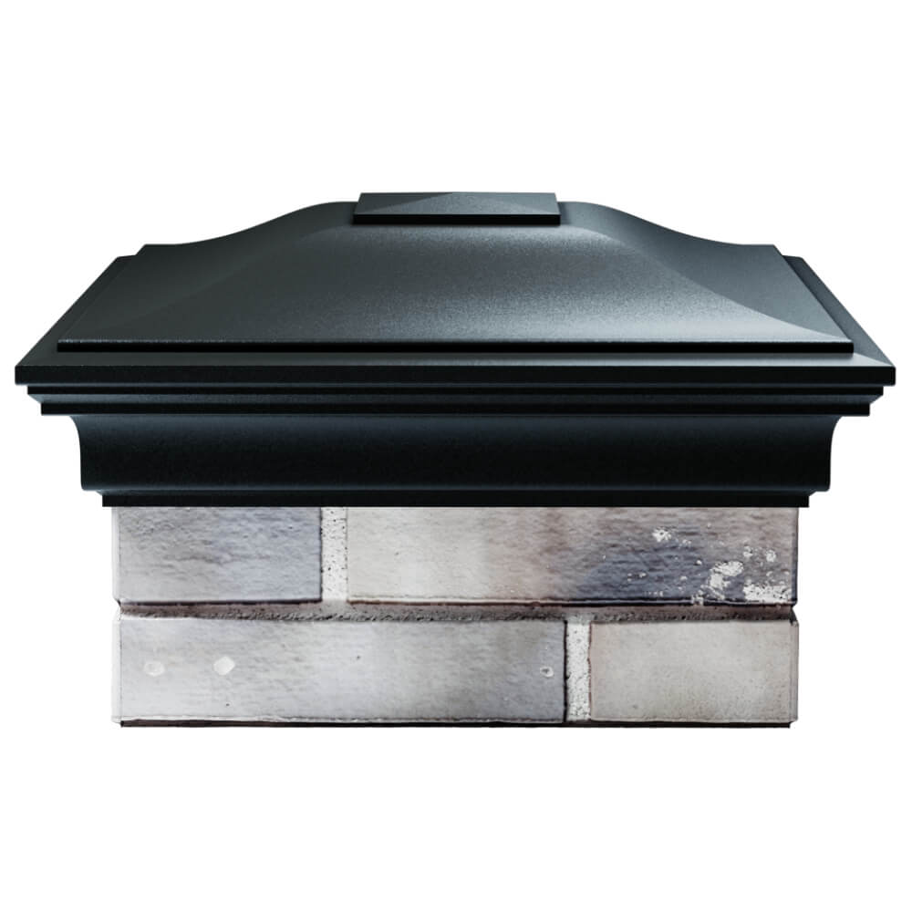 Колпак Zking Монблан Черный на столб 1.5х1.5 кирпича (385х385мм) Симферополь фото