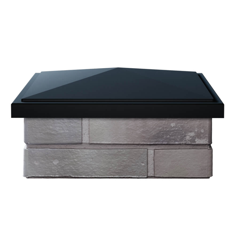 Колпак Zking БонаМоно Черный на столб 1.5х1.5 кирпича (385х385, 400х400мм) Симферополь фото