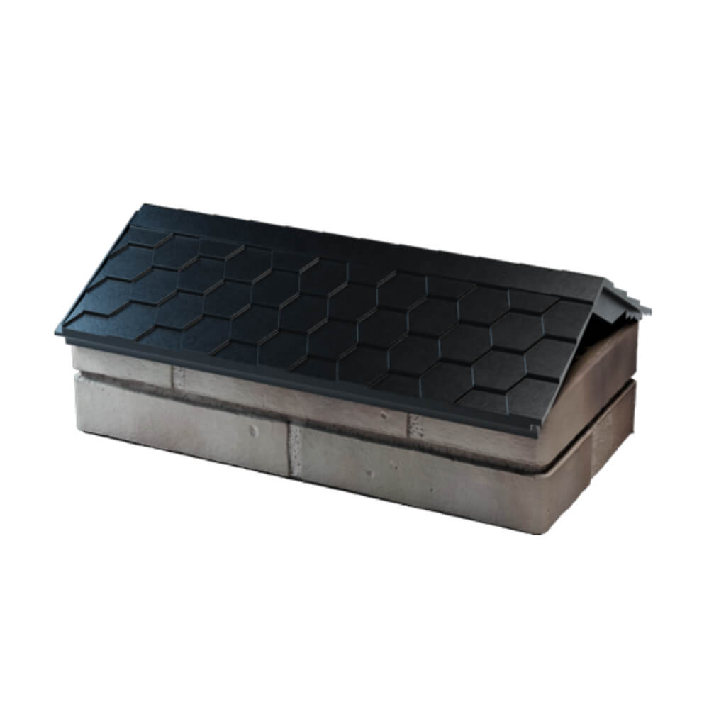 Парапет Zking Эверест Черный с посадкой на 1 кирпич (200/225/255мм) в Симферополе фото