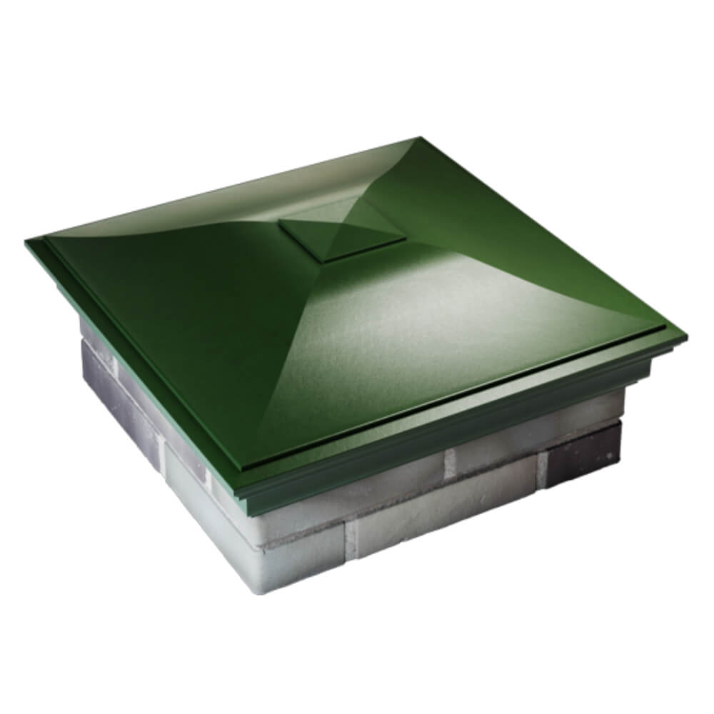 Колпак Zking Монблан Зеленый на столб 2х2 кирпича (515х515мм) Симферополь фото