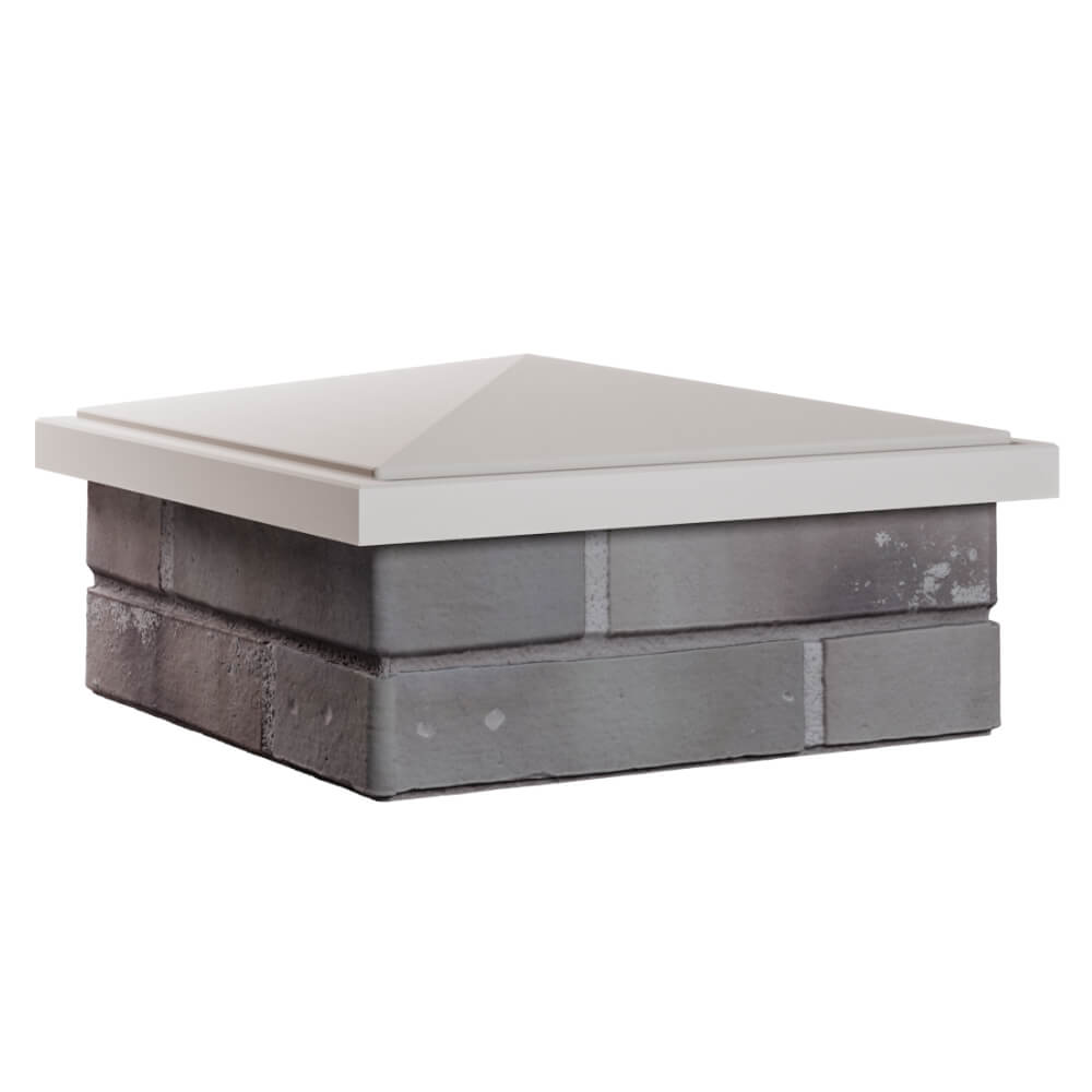 Колпак Zking БонаМоно Бежевый на столб 1.5х1.5 кирпича (385х385, 400х400мм) в Симферополе фото