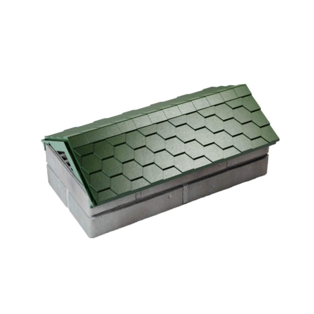 Парапет Zking Эверест Зеленый с посадкой на 1 кирпич (200/225/255мм) в Симферополе фото