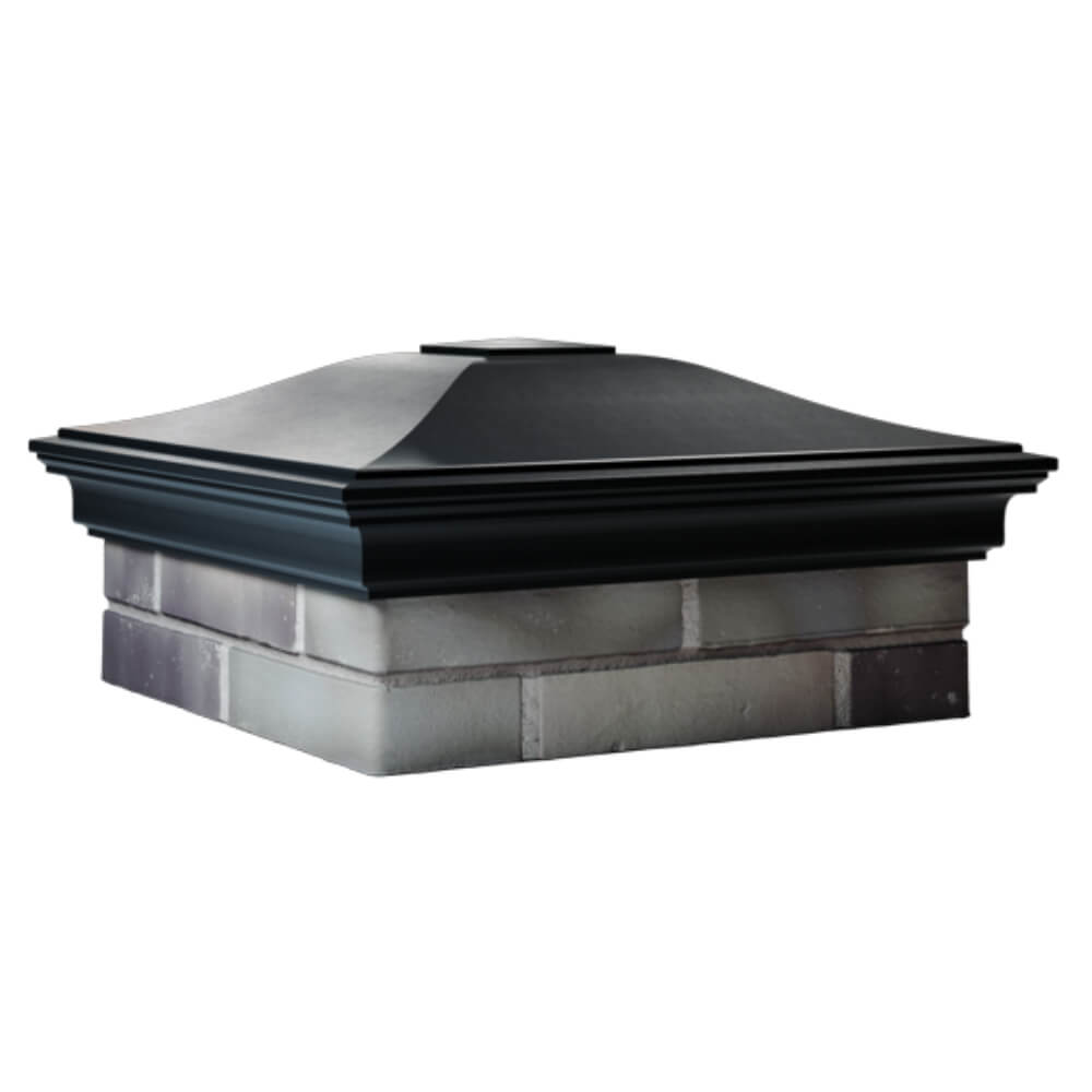 Колпак Zking Монблан Черный на столб 2х2 кирпича (515х515мм) в Симферополе фото