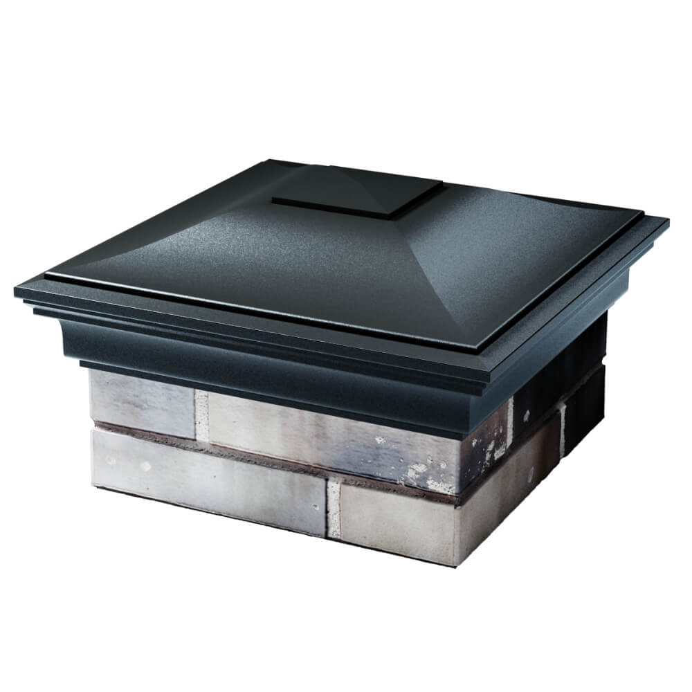 Колпак Zking Монблан Черный на столб 1.5х1.5 кирпича (385х385мм) в Симферополе фото