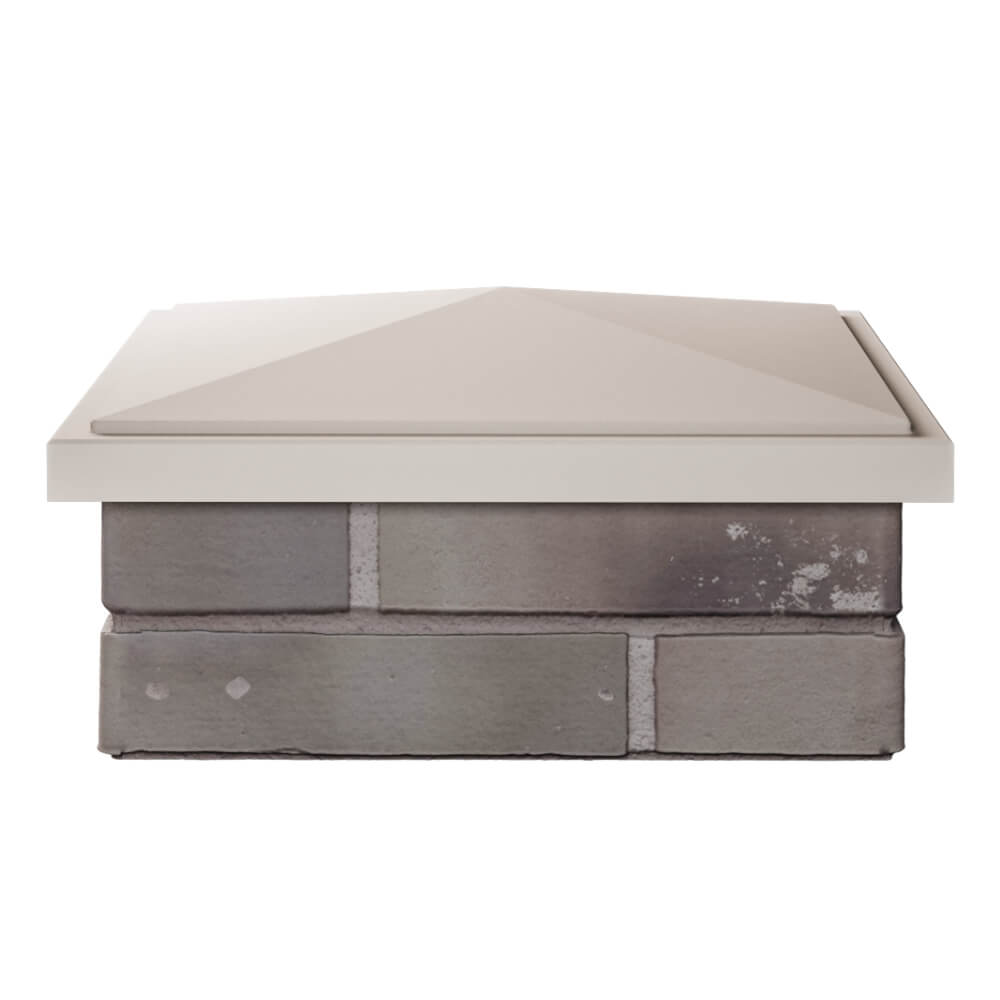 Колпак Zking БонаМоно Бежевый на столб 1.5х1.5 кирпича (385х385, 400х400мм) Симферополь фото