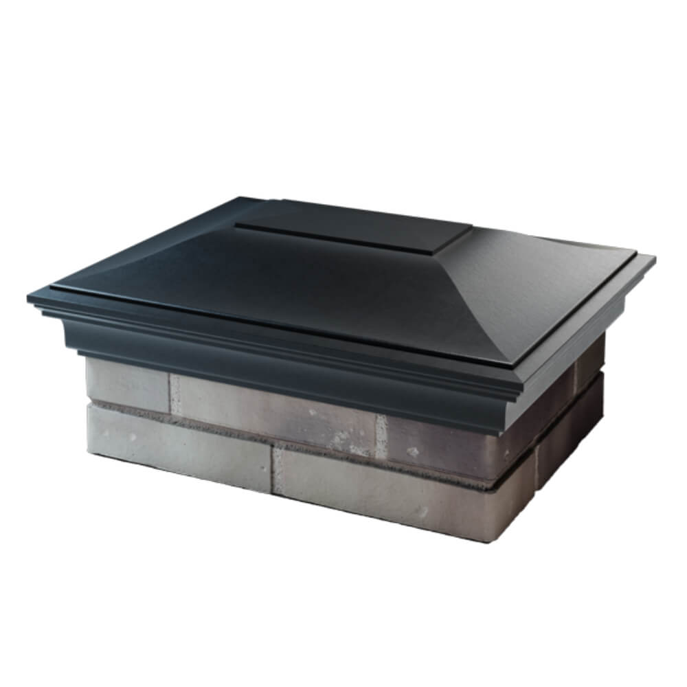 Колпак Zking Монблан Черный на столб 2х1.5 кирпича (515х385мм) в Симферополе фото