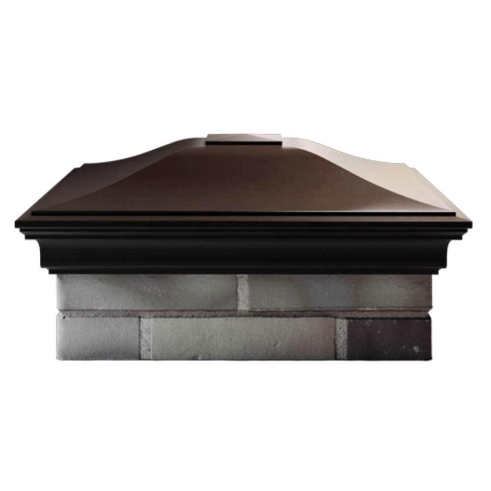 Колпак Zking Монблан Коричневый на столб 2х2 кирпича (515х515мм) в Симферополе фото