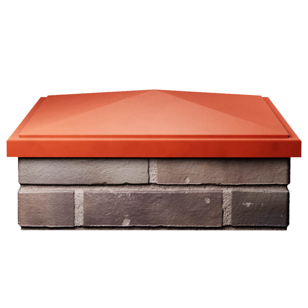 Колпак Zking БонаМоно Красный на столб 2х2 кирпича (515х515, 530х530мм) Симферополь фото