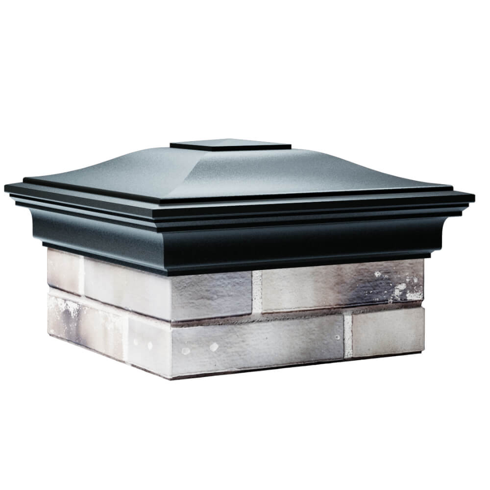 Колпак Zking Монблан Черный на столб 1.5х1.5 кирпича (385х385мм) в Симферополе фото