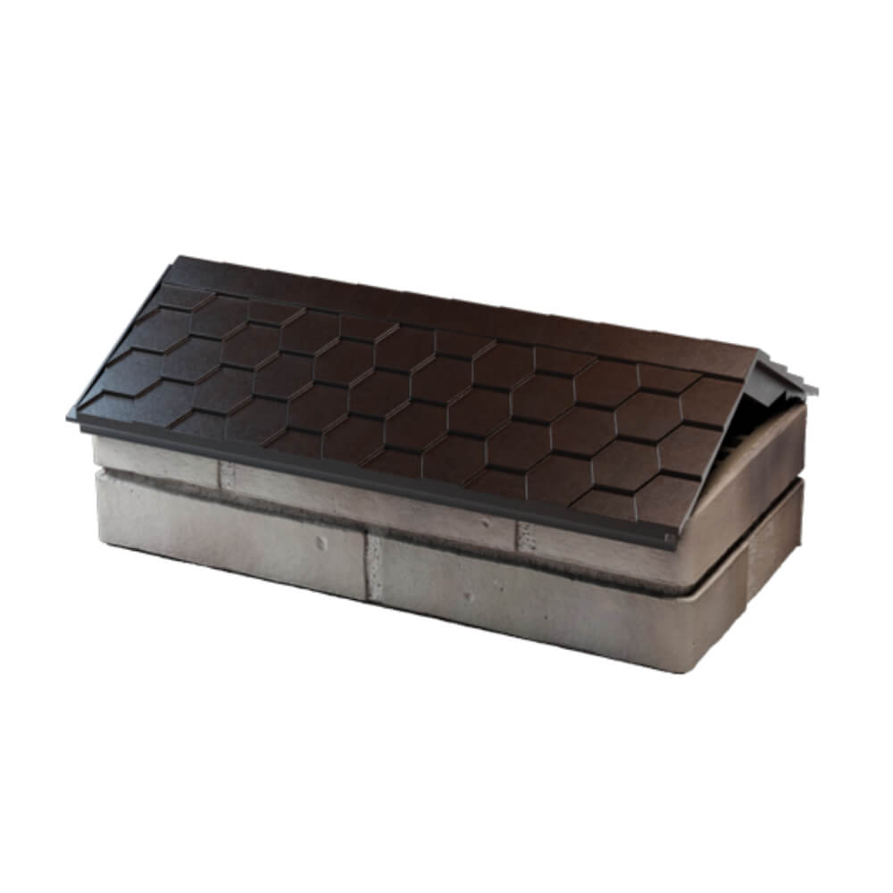 Парапет Zking Эверест Коричневый с посадкой на 1 кирпич (200/225/255мм) в Симферополе фото