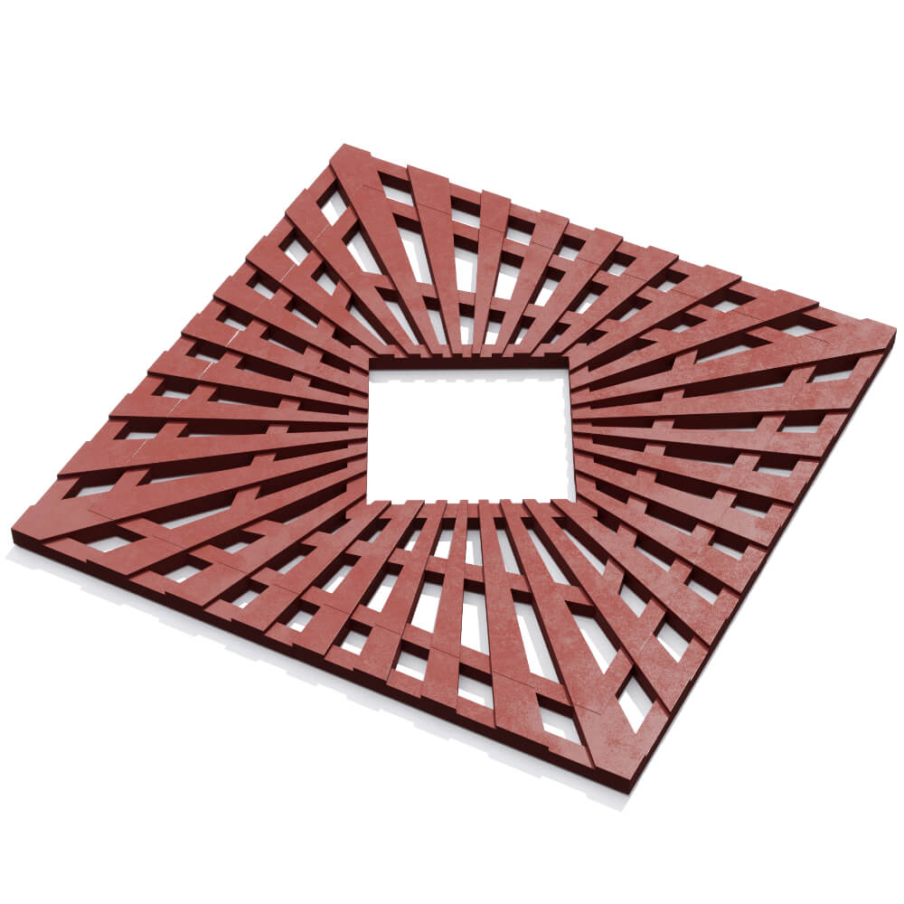 Приствольная решетка для дерева ZKING ATMOSPHERE 1.2х1.2м Красная в Симферополе фото