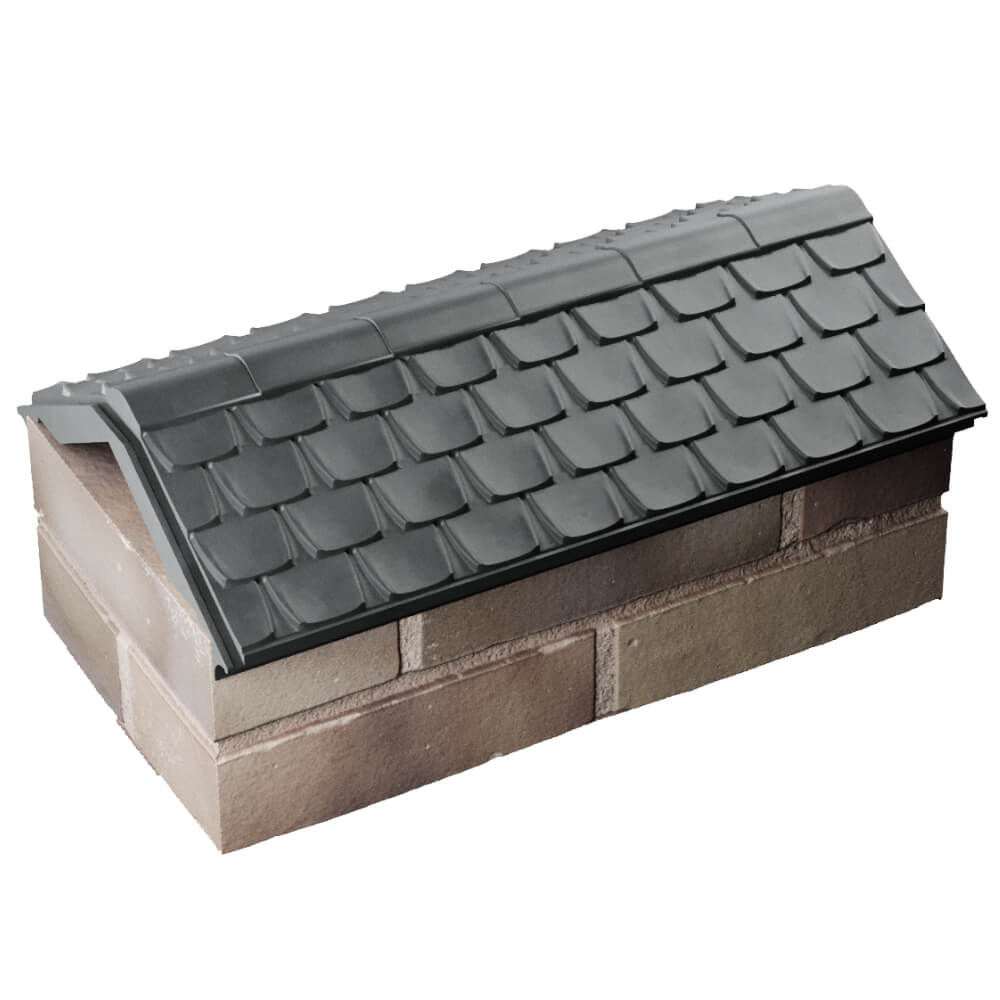 Парапет Zking Эльбрус Серый с посадкой на 1 кирпич (255мм) в Симферополе фото