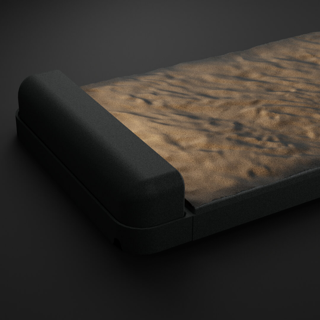 LED Светильник для шаговой плиты STONE Графитовый Серый 330х75х98мм в Симферополе фото