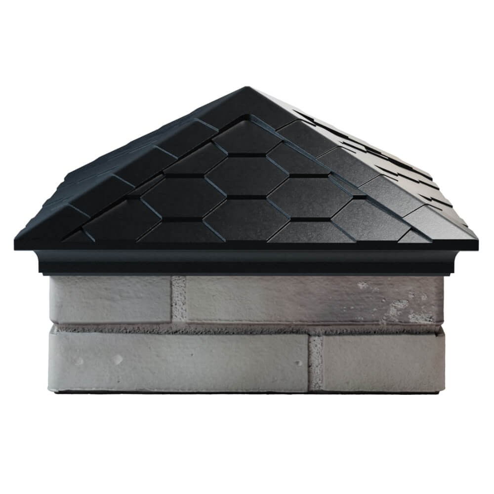 Колпак Zking Эверест Черный на столб 1.5х1.5 кирпича (390х390мм) Симферополь фото