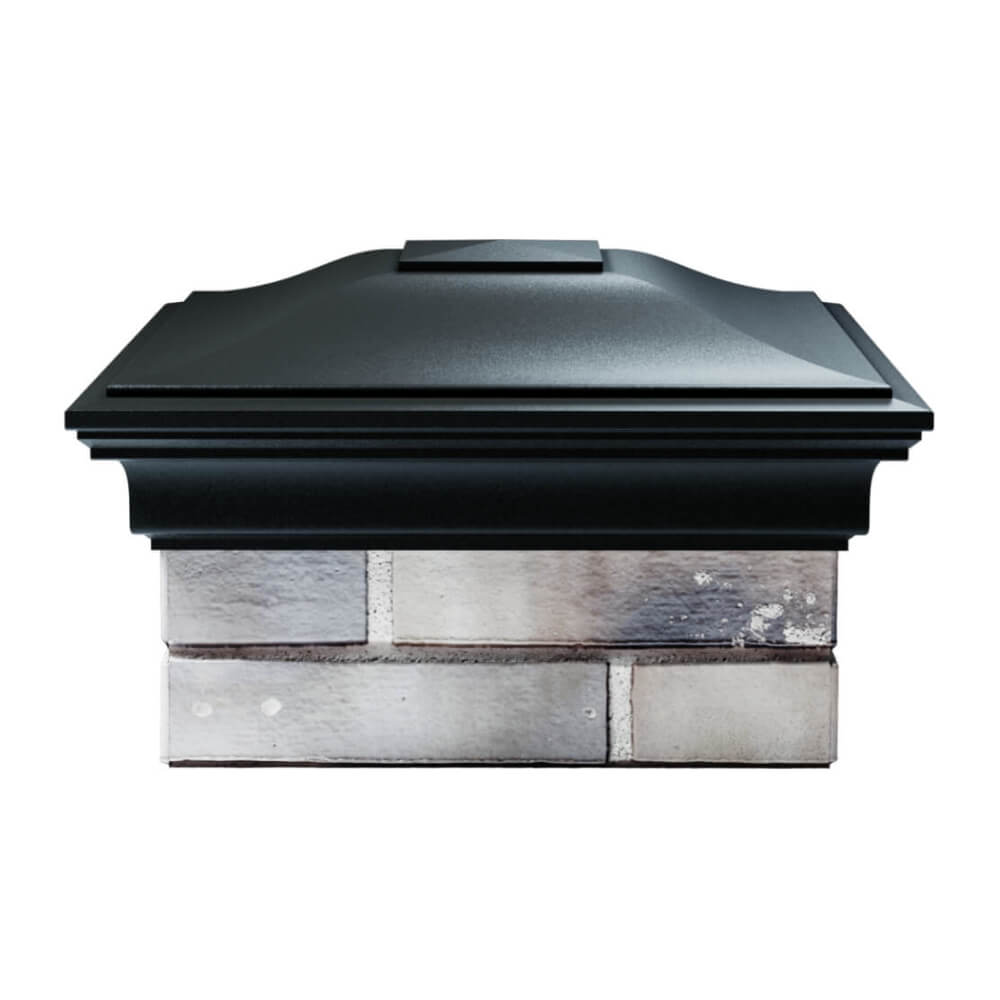 Колпак Zking Монблан Черный на столб 1.5х1.5 еврокирпича 0.7НФ (355х355мм) Симферополь фото