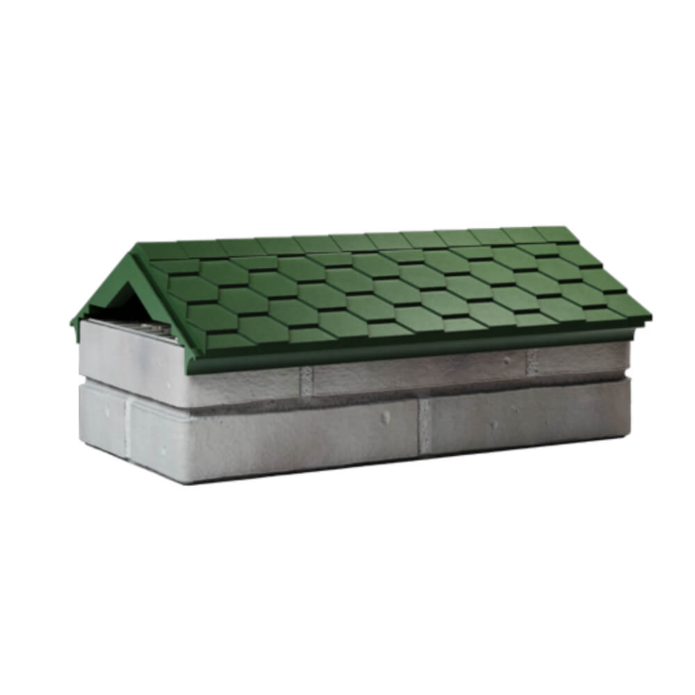 Парапет Zking Эверест Зеленый с посадкой на 1 кирпич (200/225/255мм) Симферополь фото