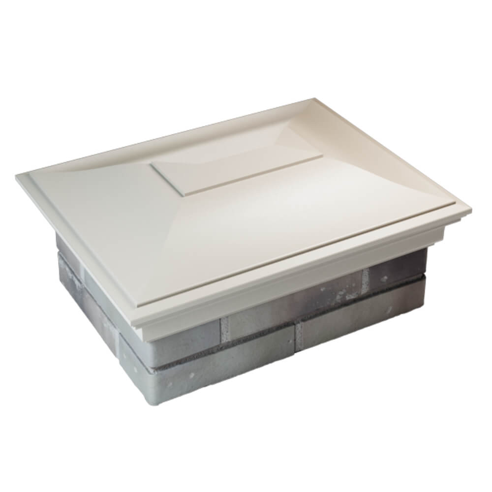 Колпак Zking Монблан Бежевый на столб 2х1.5 кирпича (515х385мм) Симферополь фото