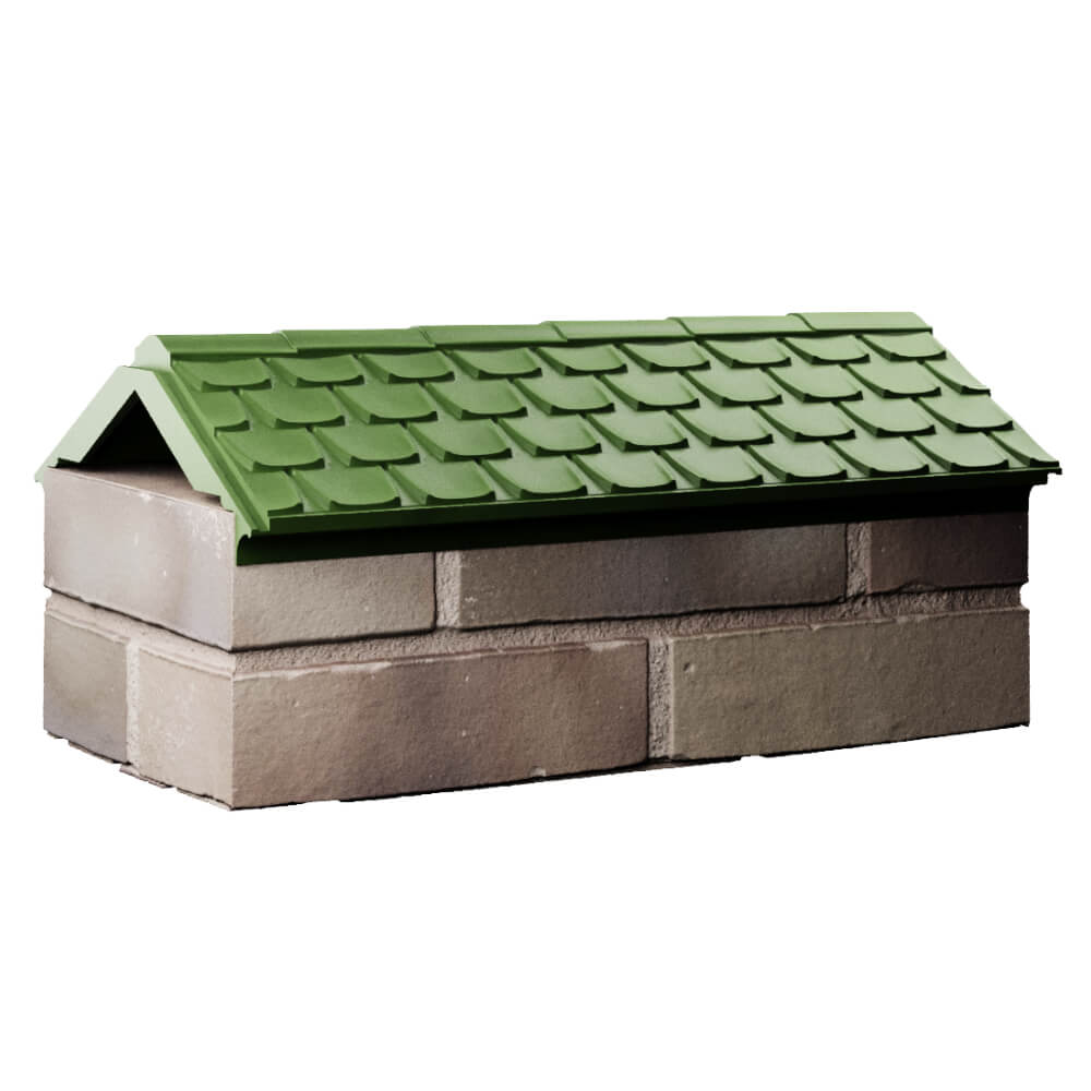 Парапет Zking Эльбрус Зеленый с посадкой на 1 кирпич (255мм) Симферополь фото
