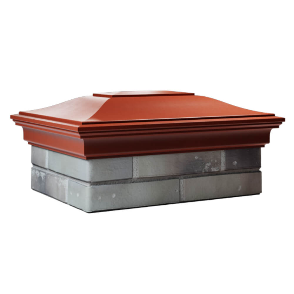 Колпак Zking Монблан Красный на столб 2х1.5 кирпича (515х385мм) в Симферополе фото