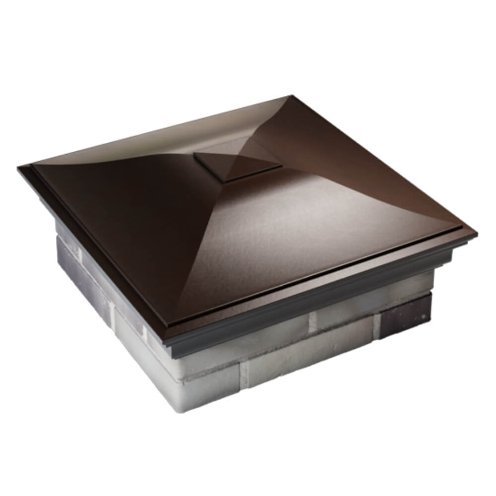 Колпак Zking Монблан Коричневый на столб 2х2 кирпича (515х515мм) Симферополь фото