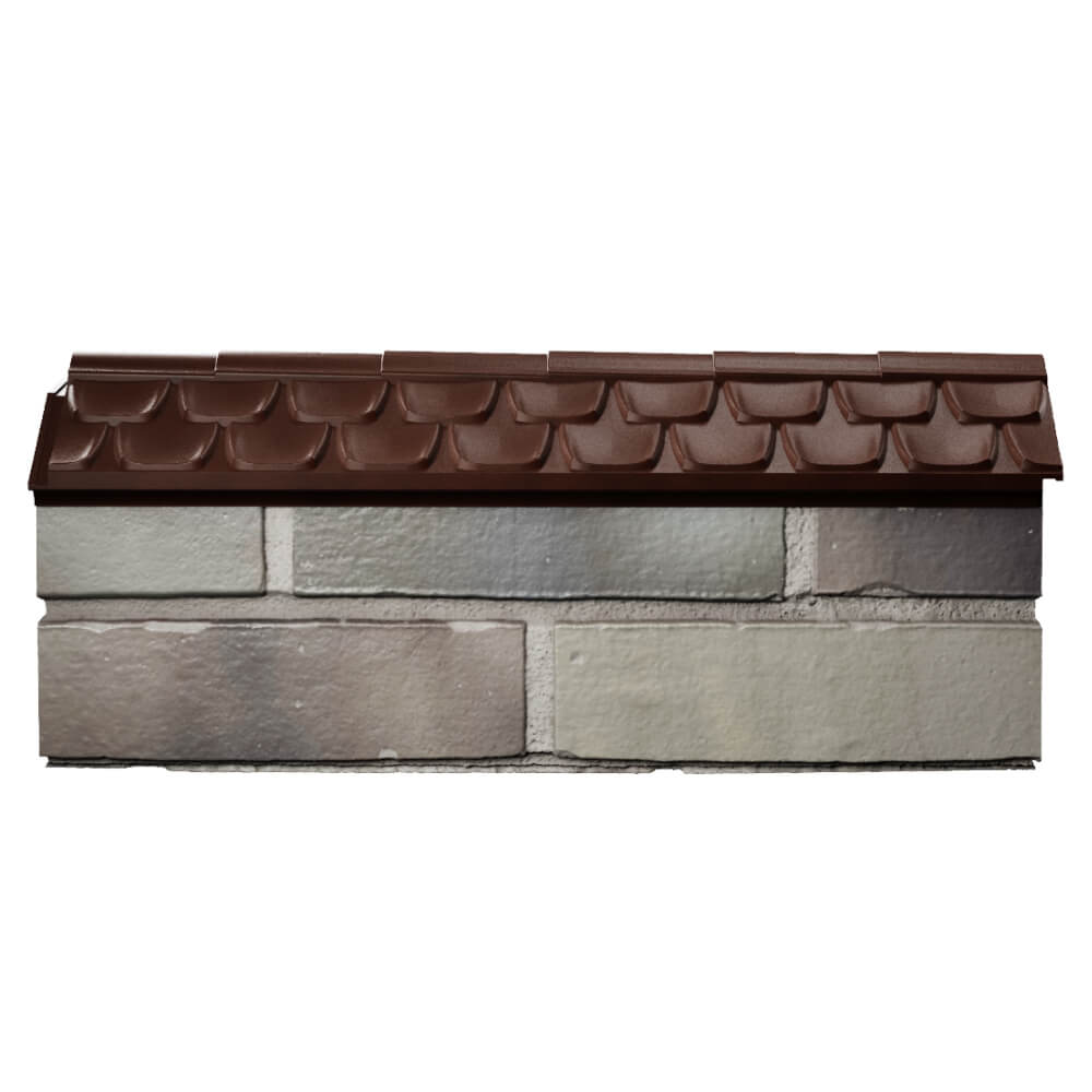 Парапет Zking Эльбрус Коричневый с посадкой на 0.5 кирпича (130мм) в Симферополе фото