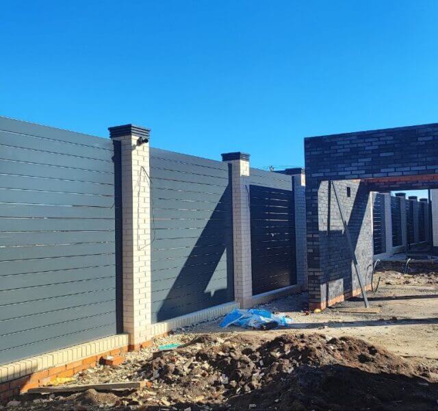 Колпак Zking Бона ХайТек Серый на столб 1.5х1.5 кирпича (385х385мм) в Симферополе фото