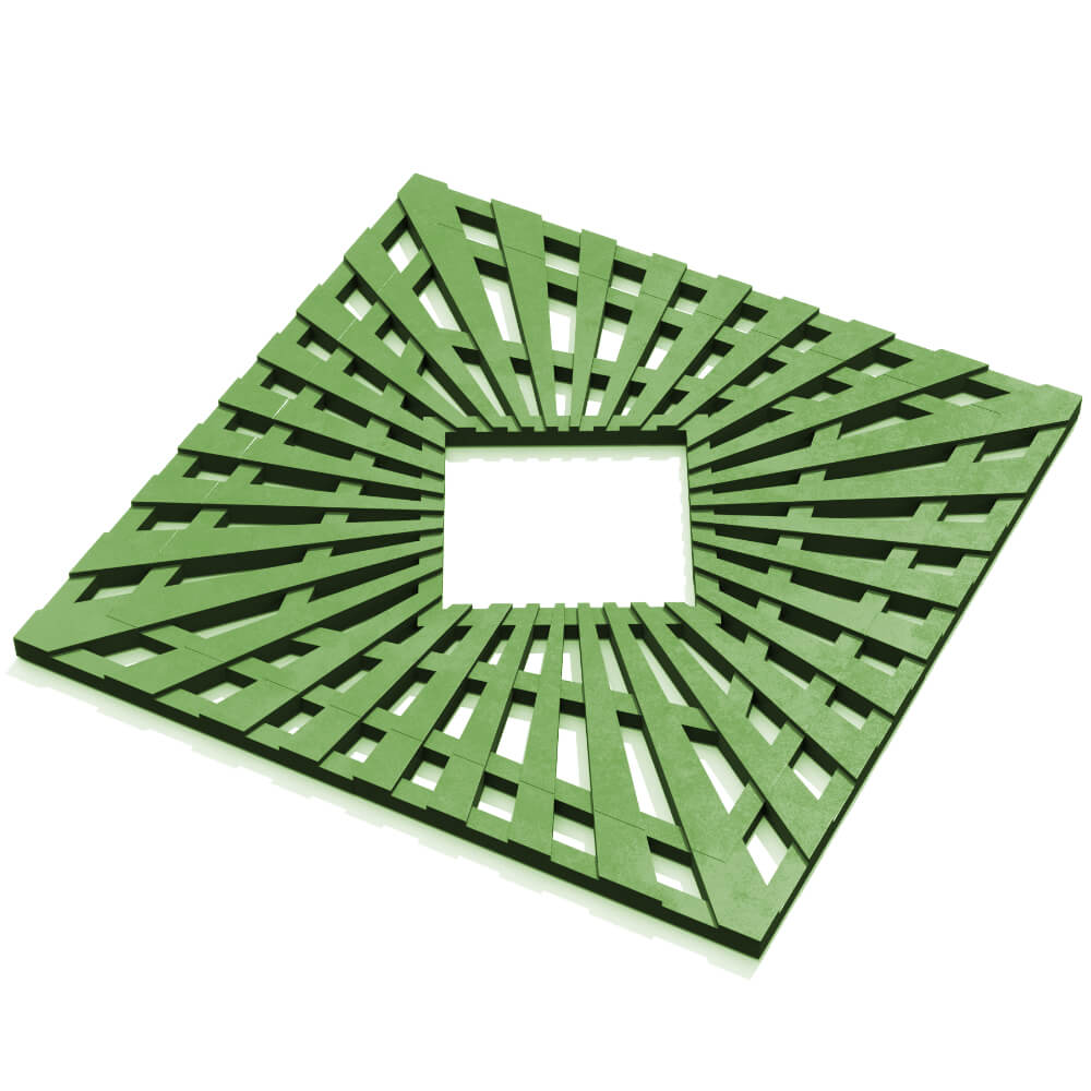 Приствольная решетка для дерева ZKING ATMOSPHERE 1.2х1.2м Зеленая в Симферополе фото