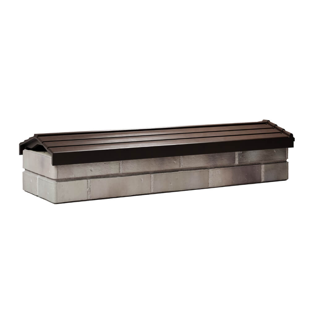 Парапет Zking Бона ХайТек Коричневый посадка на 0.5 кирпича (130мм) Симферополь фото